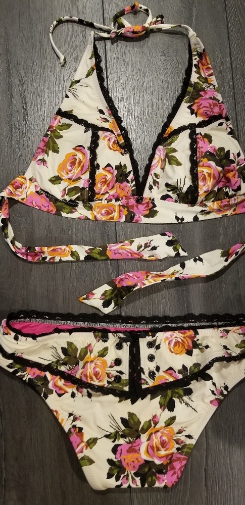 HTF Rare VINTAGE BETSEY JOHNSON swimsuit bikini